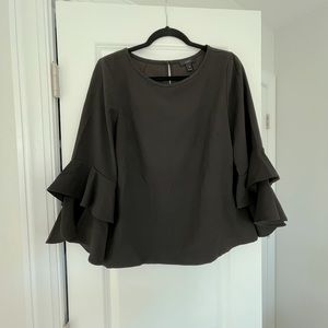 JCrew bell sleeve work blouse